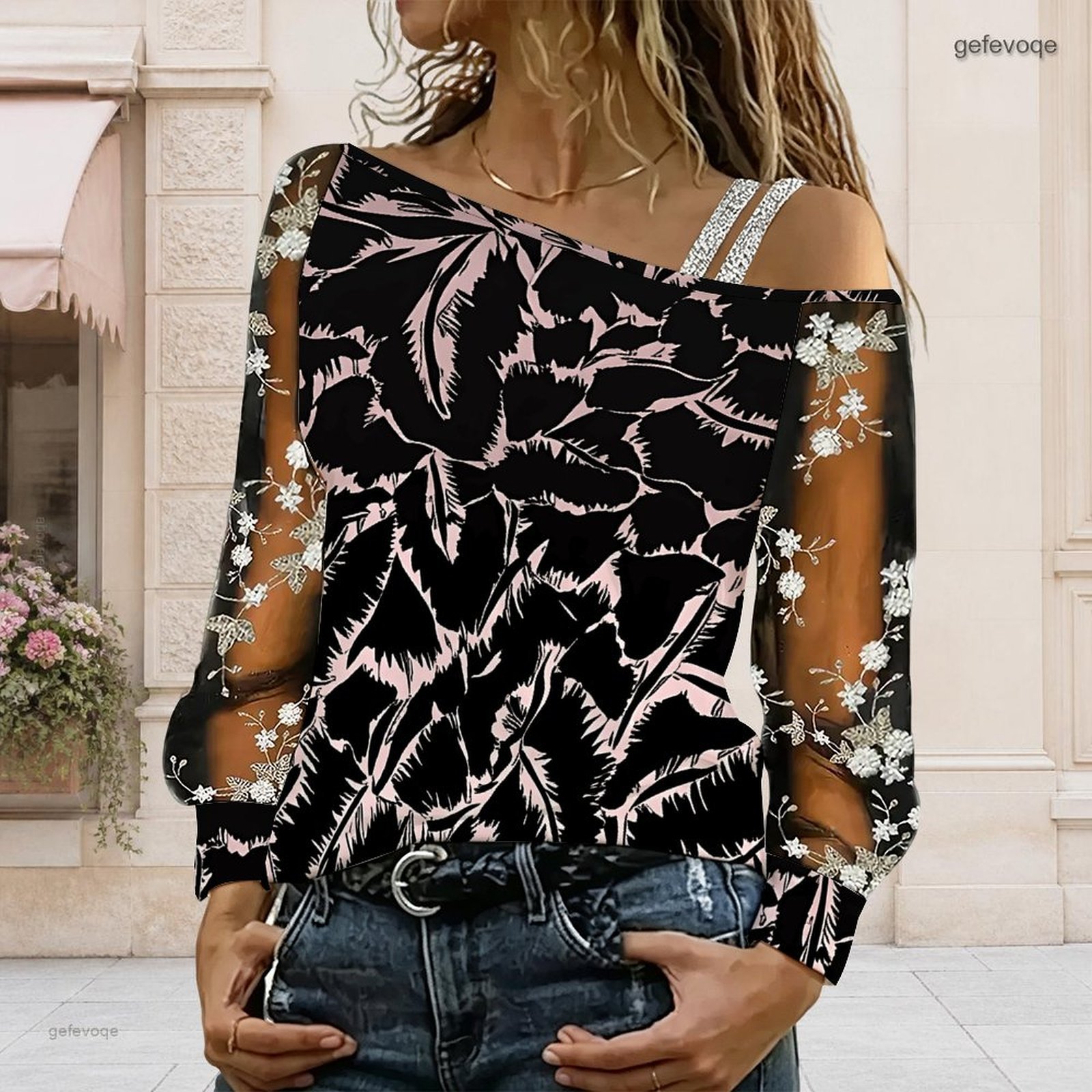 Women Off Shoulder Blouse Asym - Blouse Off Shoulder recension och pris
