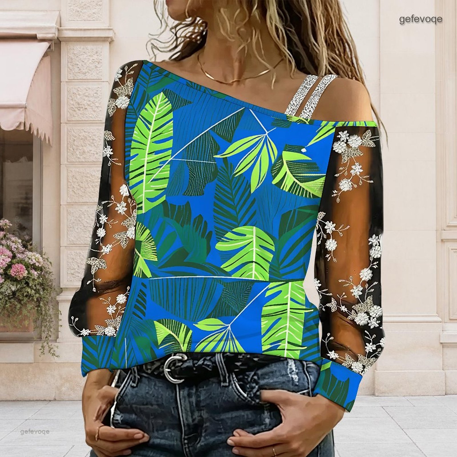 Women Off Shoulder Blouse Asym - Blouse Off Shoulder recension och pris