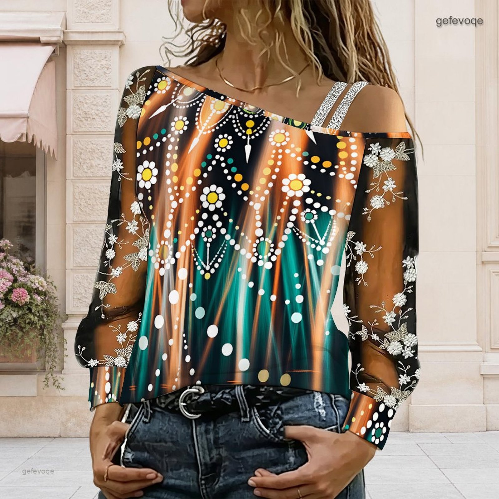 Women Off Shoulder Blouse Asym - Blouse Off Shoulder recension och pris