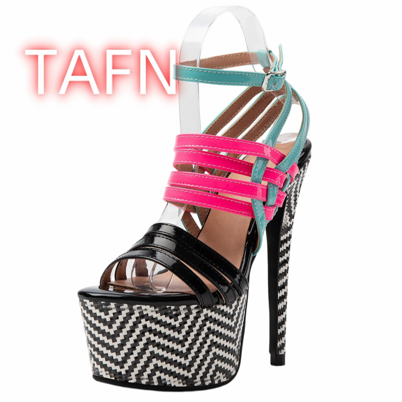 Multicolor Strappy Heels Women - Sandal Strappy Heeled recension och pris