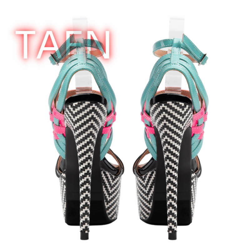 Multicolor Strappy Heels Women - Sandal Strappy Heeled recension och pris