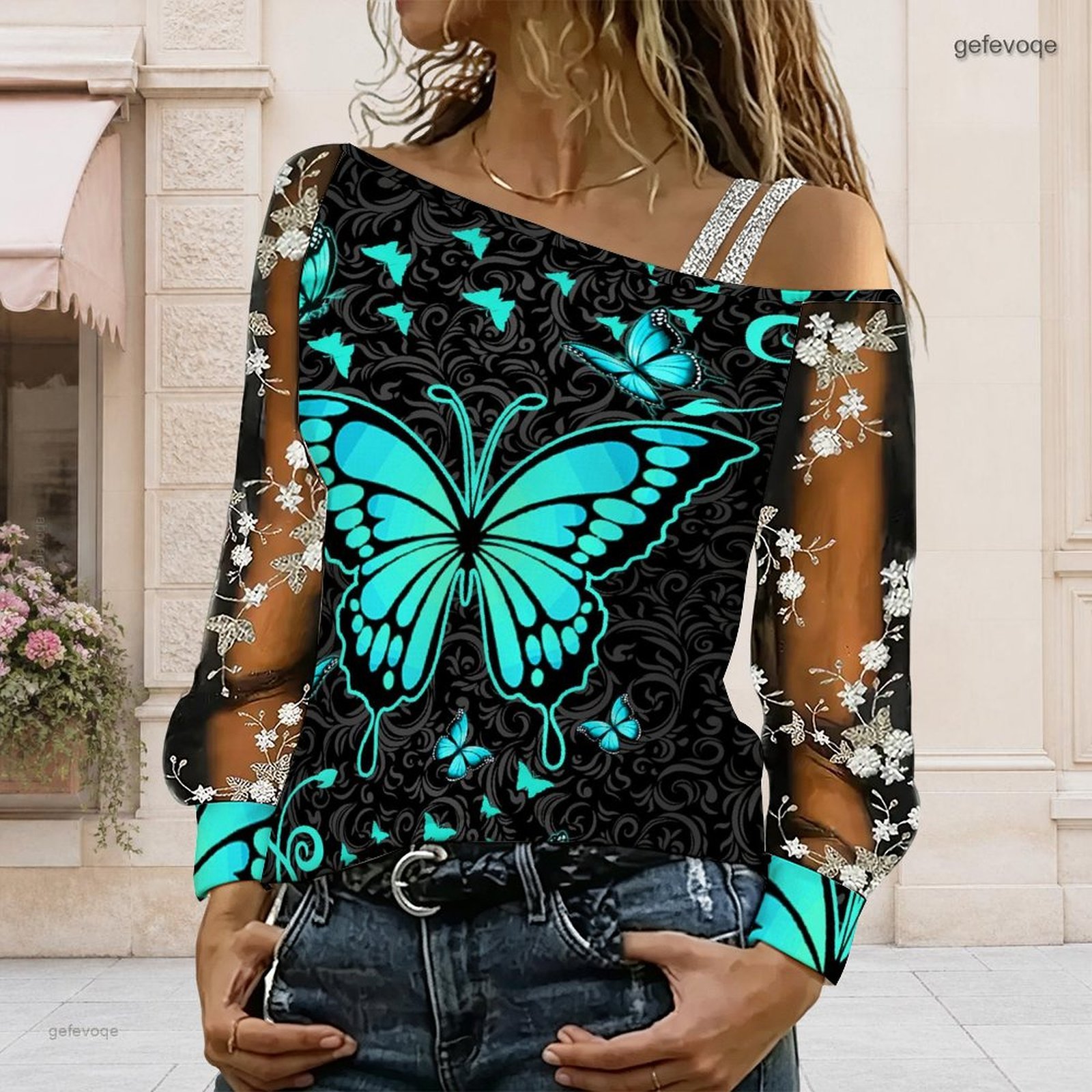Women Off Shoulder Blouse Asym - Blouse Off Shoulder recension och pris