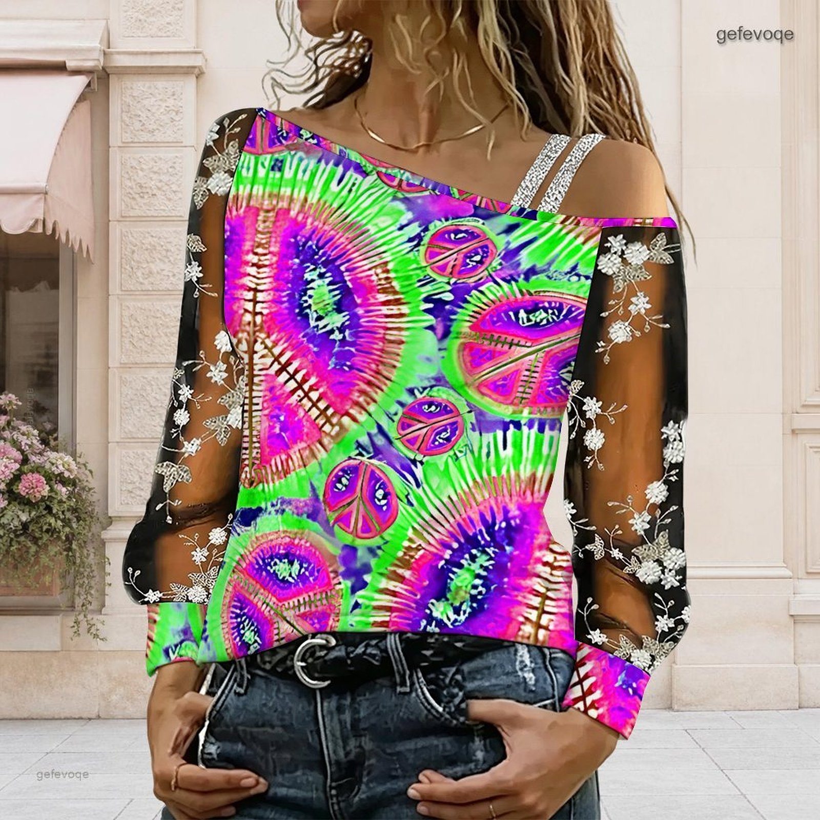 Women Off Shoulder Blouse Asym - Blouse Off Shoulder recension och pris