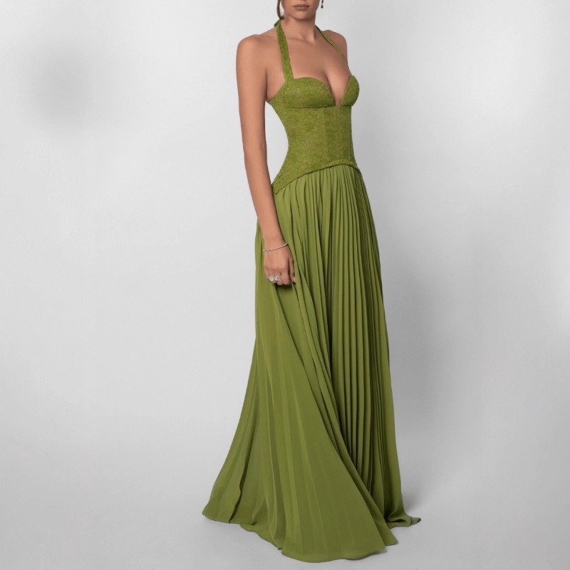 Sexy Low Cut Halter Maxi Dress - Maxi Dress Halter recension och pris