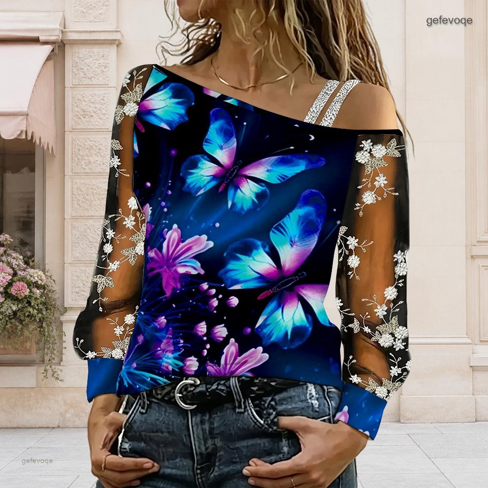Women Off Shoulder Blouse Asym - Blouse Off Shoulder recension och pris