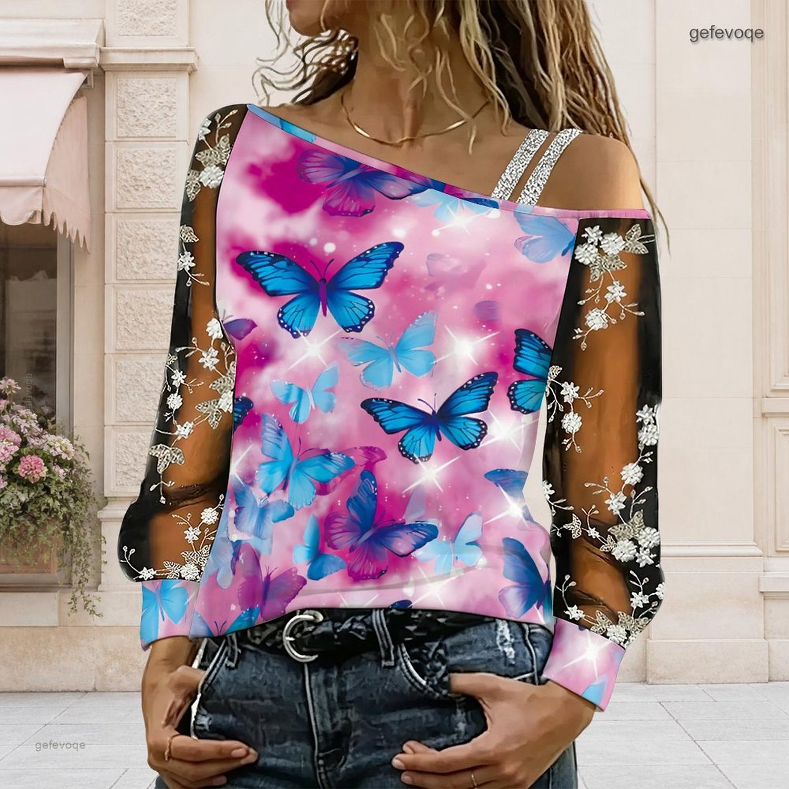 Women Off Shoulder Blouse Asym - Blouse Off Shoulder recension och pris