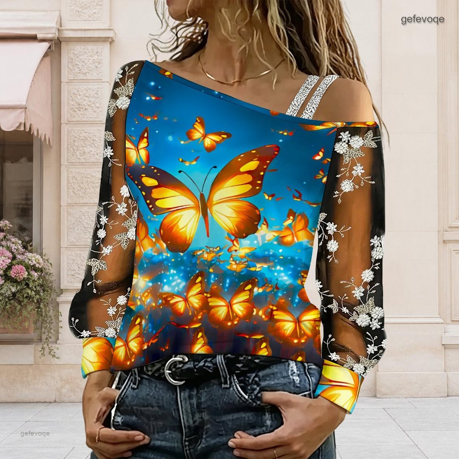 Women Off Shoulder Blouse Asym - Blouse Off Shoulder recension och pris