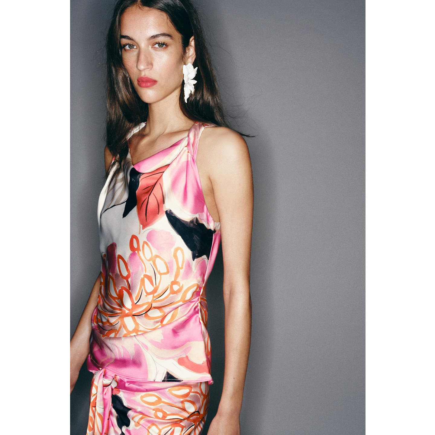 High Waist Midi Skirt round Ne - Midi Skirt Floral recension och pris