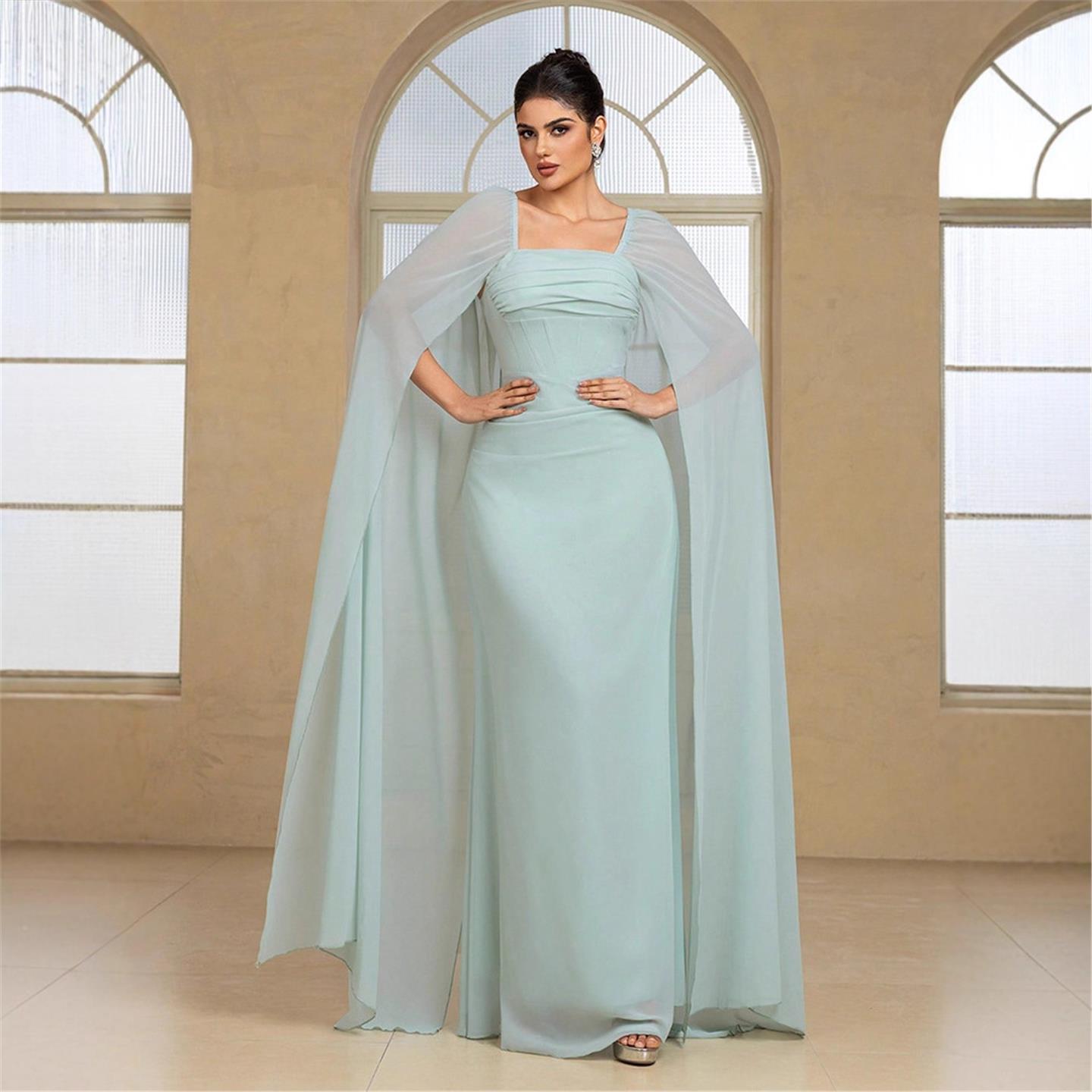 Elegant Long Evening Dress Pur - Linen Dress Wrap recension och pris