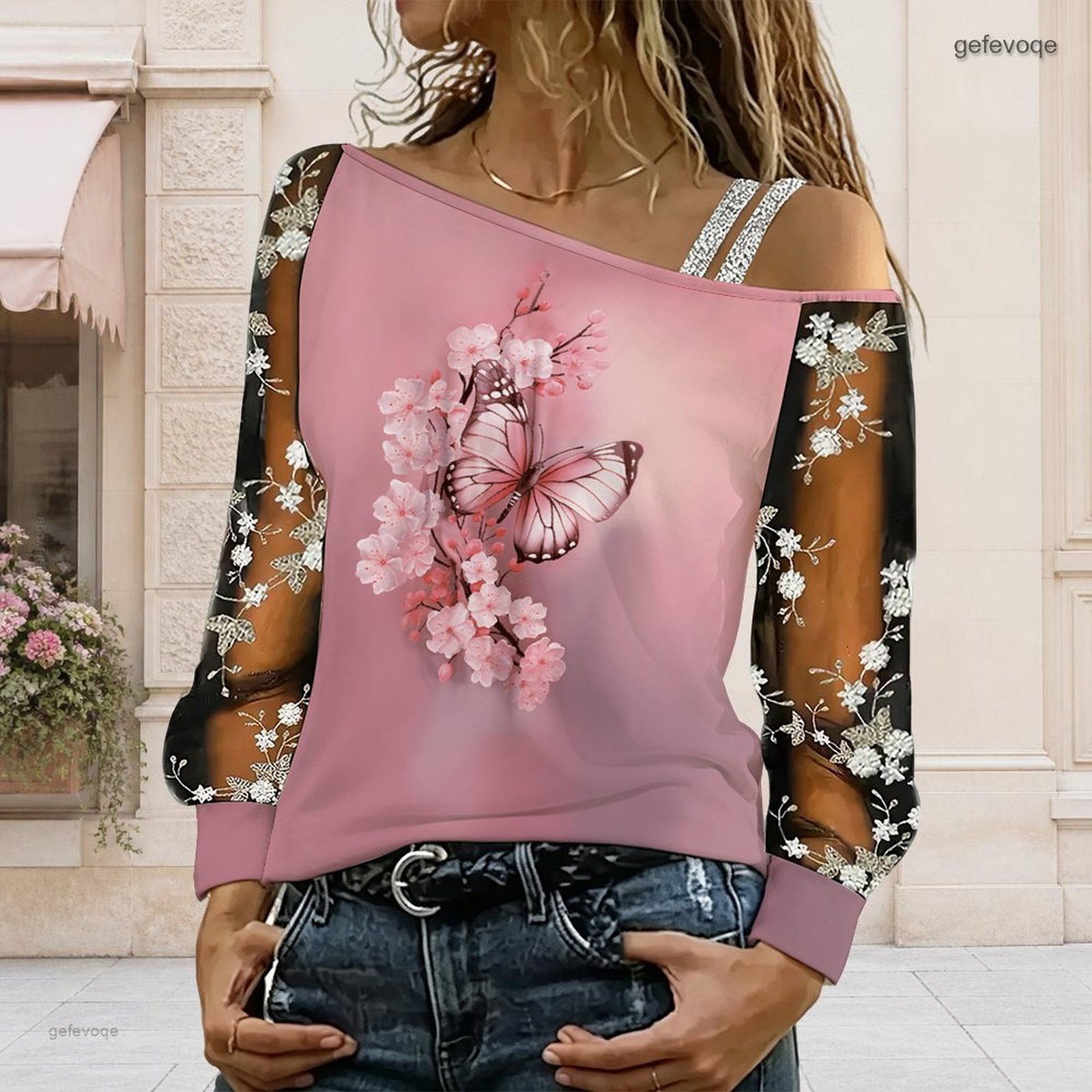 Women Off Shoulder Blouse Asym - Blouse Off Shoulder recension och pris