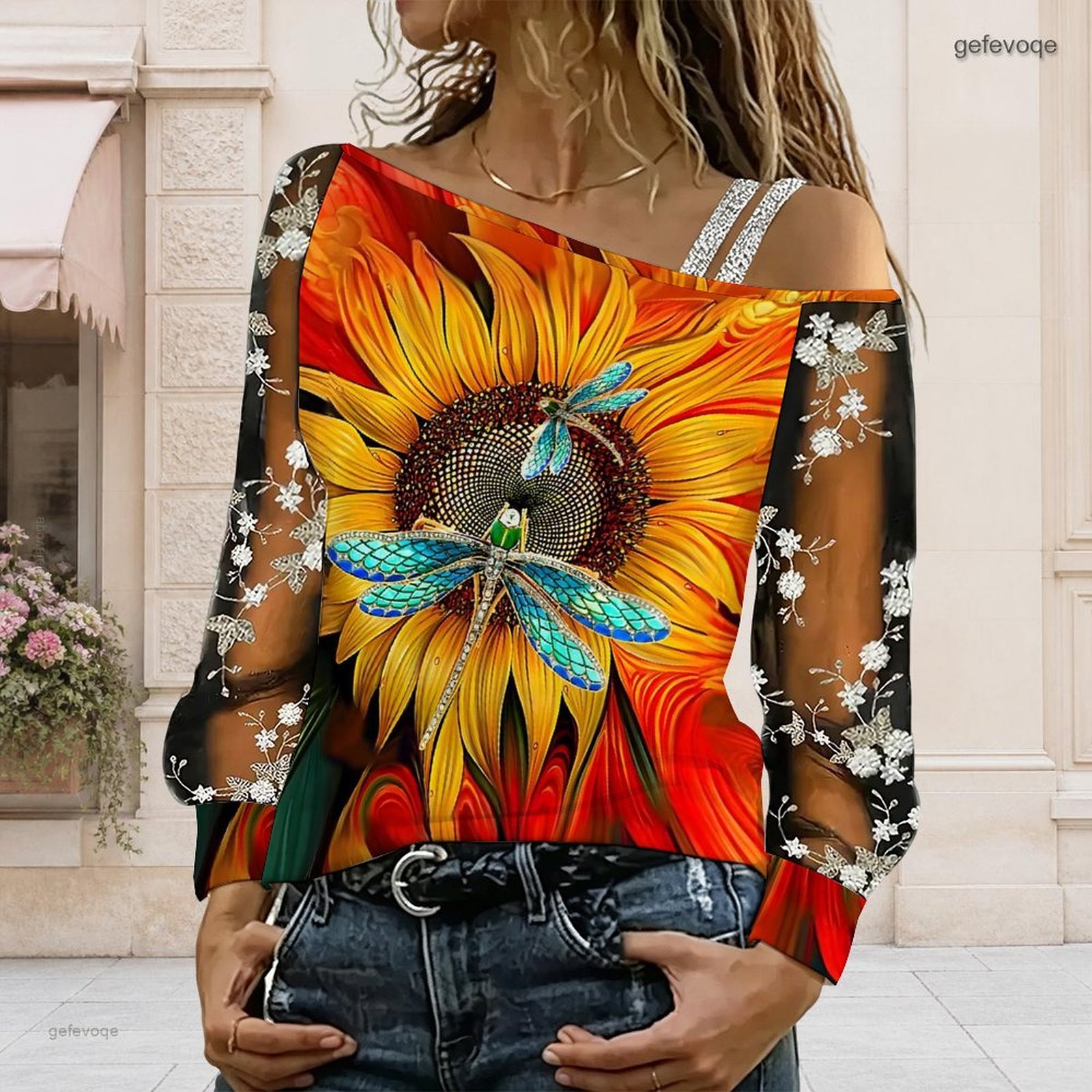 Women Off Shoulder Blouse Asym - Blouse Off Shoulder recension och pris