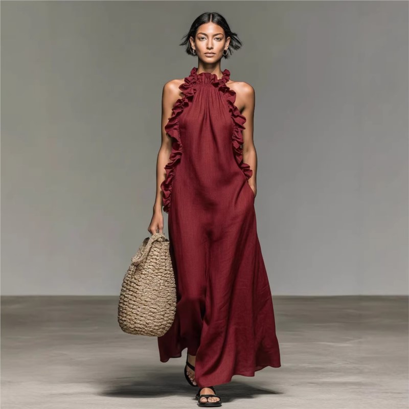 Customization Women's Sexy Hal - Maxi Dress Halter recension och pris